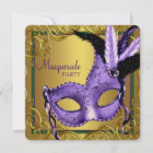 Purple Green Gold Mardi Gras Masquerade Party