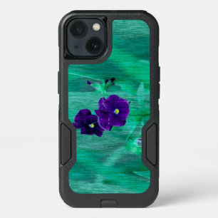 Purple Green Pansies Flower Galaxy S10+ Phone Case
