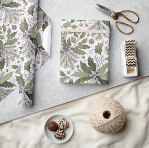 Purple Green Pattern17 ID1009 Wrapping Paper