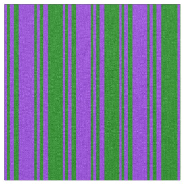 Purple & Green Pattern Fabric (Close Up)
