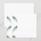 Purple Green Peacock Feather Print (Front/Back)
