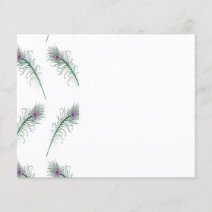 Purple Green Peacock Feather Print