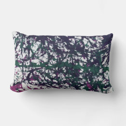 Purple, Green, Pink, Marble artwork Lumbar Pillow