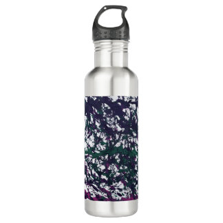 Purple, Green, Pink, Marble Artwork Stainless Steel Water Bottle