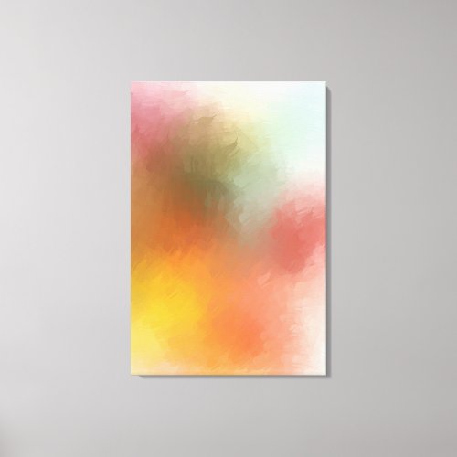 Purple Green Pink Red Yellow Blue Modern Colorful Canvas Print