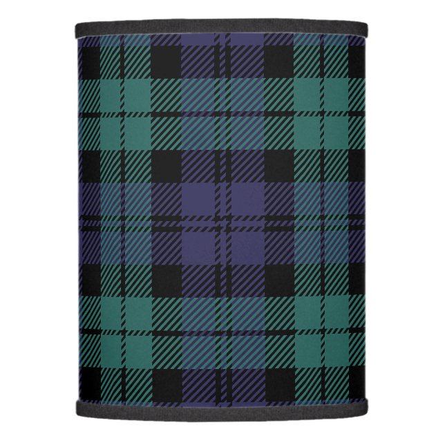 Purple Green Plaid Lamp Shade (Front)