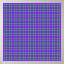 Purple Green Plaid Pattern