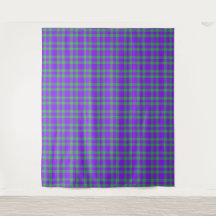 Purple Green Plaid Pattern