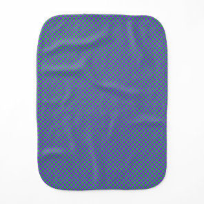 Purple Green Polka Dots Baby Burp Cloth