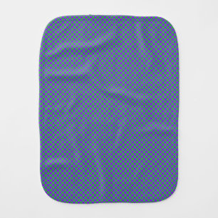 Purple Green Polka Dots Baby Burp Cloth