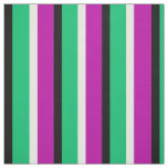 Purple Green Stripes Textile Fabric