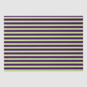 Purple & Green Stripes Tissue Paper