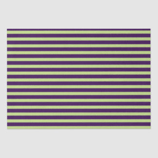 Purple & Green Stripes Tissue Paper