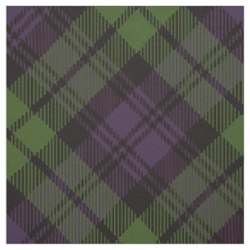 Purple  Green Tartan Fabric