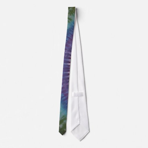 Purple & Green Tie Dye Necktie Zazzle