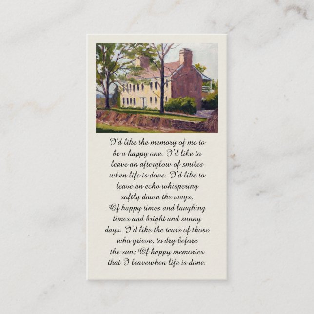 Purple Green Yellow Blue Sympathy Card (Front)