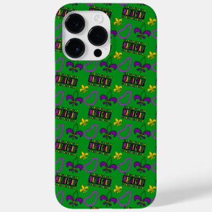 PURPLE GREEN YELLOW MARDI GRAS BEADS Case-Mate iPhone 14 PRO MAX CASE