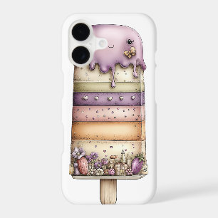 PURPLE GREEN YELLOW SUMMER ICE CREAM iPhone 17 CASE