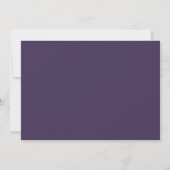 Purple Greenery Gold Law School Graduation Photo Invitation (Back)