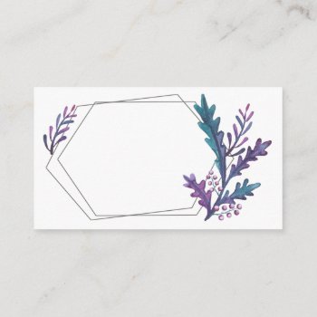 Purple Greenery Watercolor Gift Tags by RiverJude at Zazzle