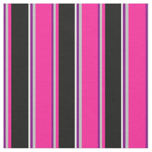 Purple, Grey, Deep Pink, Black, and Light Cyan Fabric