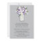 Purple Grey Flowers Mason Jar  | Wedding