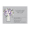 Purple Grey Flowers Mason Jar | Wedding RSVP