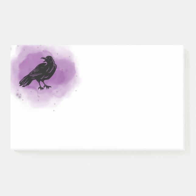 Purple Grunge Raven Notes (Front)