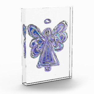 Purple Guardian Angel Art Paperweight Award