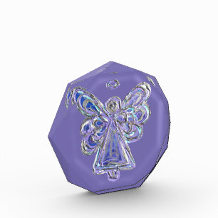 Purple Guardian Angel Art Paperweight Award