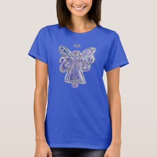 Purple Guardian Angel Custom Art Christmas Shirt