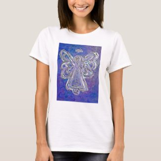 Purple Guardian Angel Custom Art Holiday Shirt