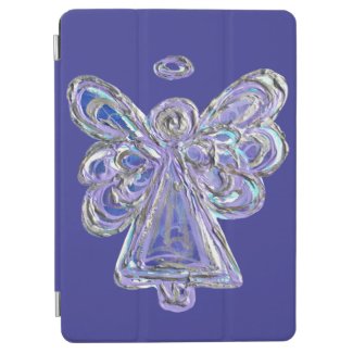 Purple Guardian Angel Custom Electronics iPad Case