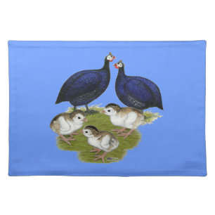 Purple Guinea Family Cloth Placemat