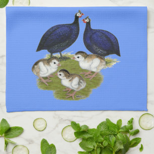 Purple Guinea Family Kitchen Towel