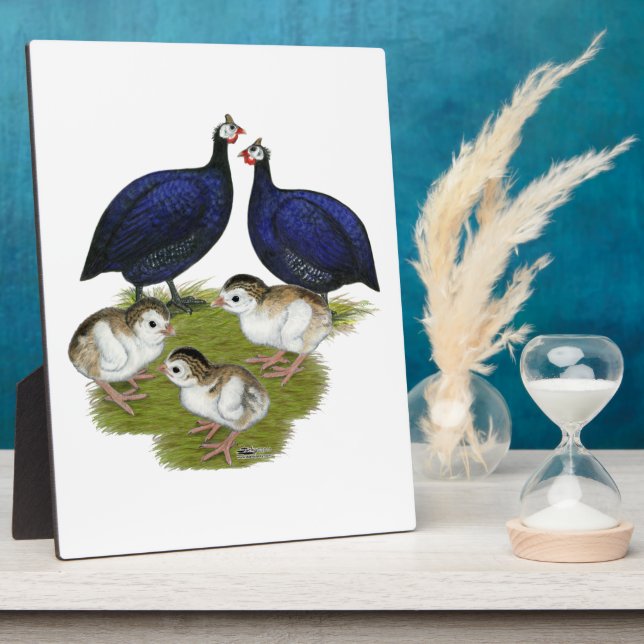 Purple Guinea Family Plaque (Side)