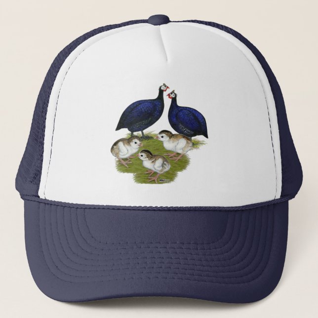 Purple Guinea Family Trucker Hat (Front)