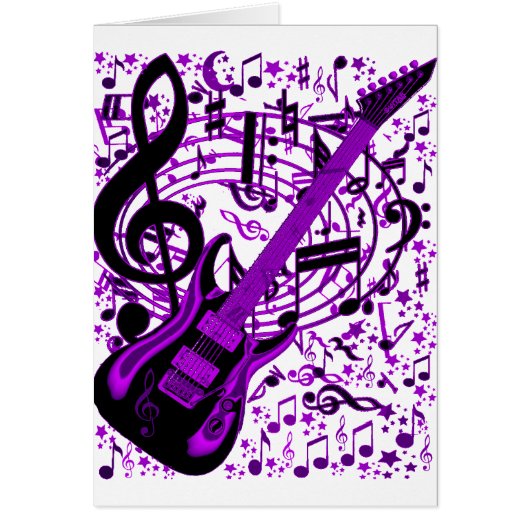 Purple Guitar_ Cards (Front)