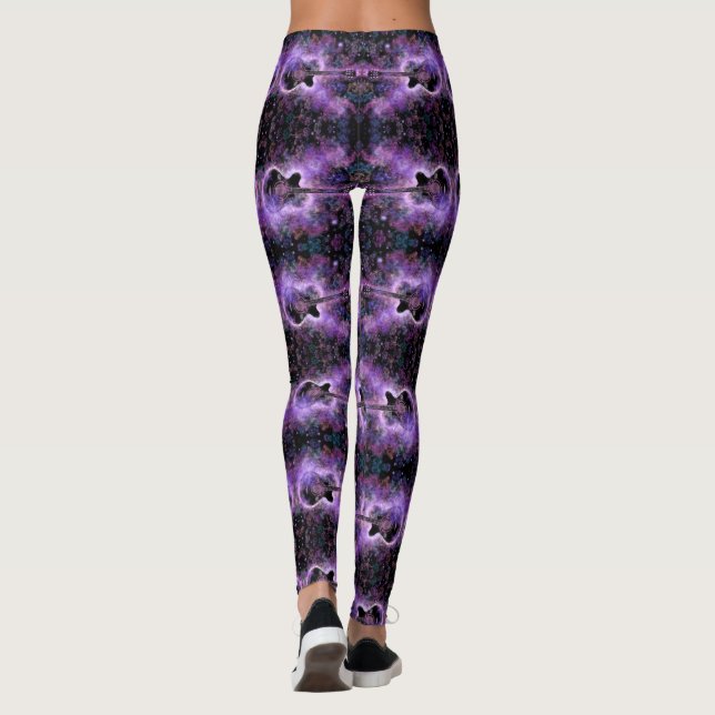 Purple Guitar Leggings (Back)