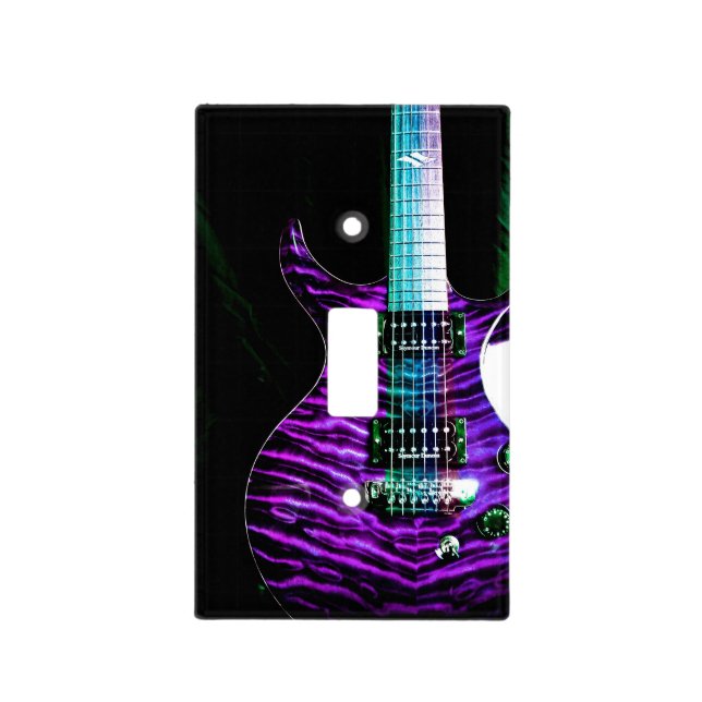 Purple Guitar Music Lightswitch Cover (Front)