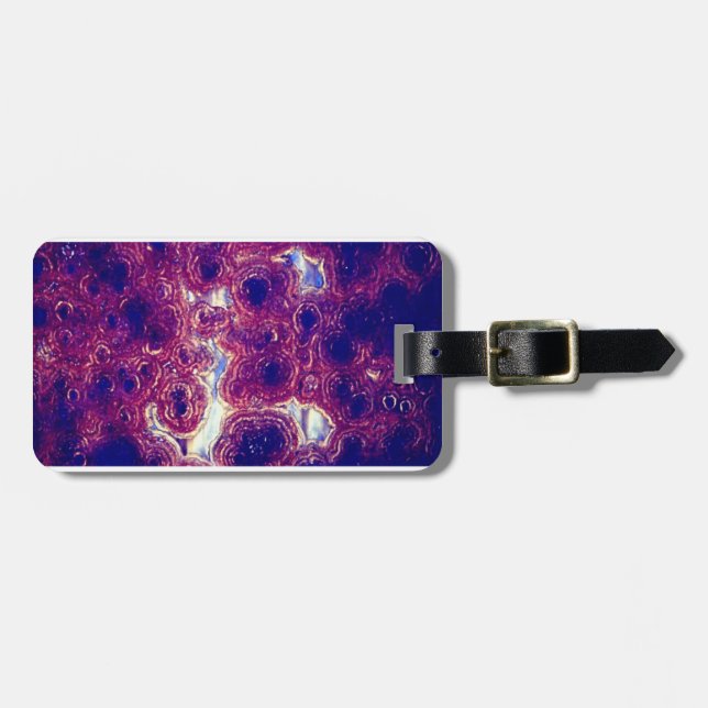 Purple Guy Tie Luggage Label (Front Horizontal)