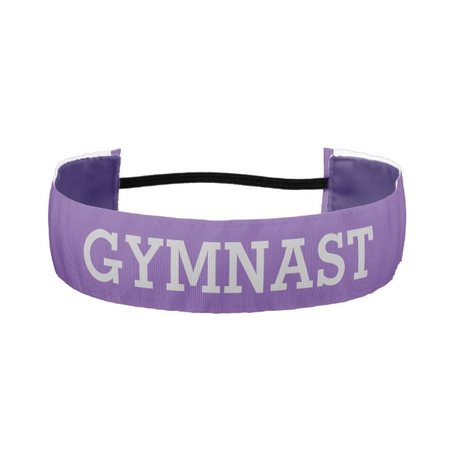 Purple Gymnastics Gymnast Leap and Vault Headband (Front)