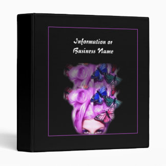 Purple Hair Butterfly Lady Binder 1