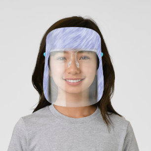 Purple Hair Kids' Face Shield