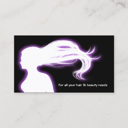 Customizable purple Hair Salon businesscards Business Card