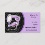 Purple Hair Salon Cards With Appointment On Back at Zazzle