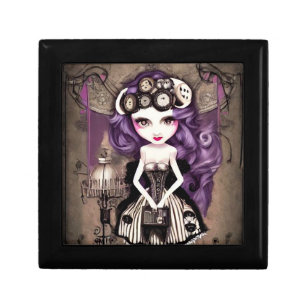 Purple Hair Steampunk Doll Gift Box