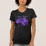 Purple Hair Stylist Logo T-shirt at Zazzle