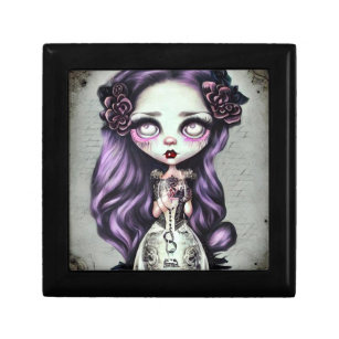 Purple Hair Vintage Doll Gift Box