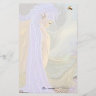 Purple Haired Mermaid! Stationery